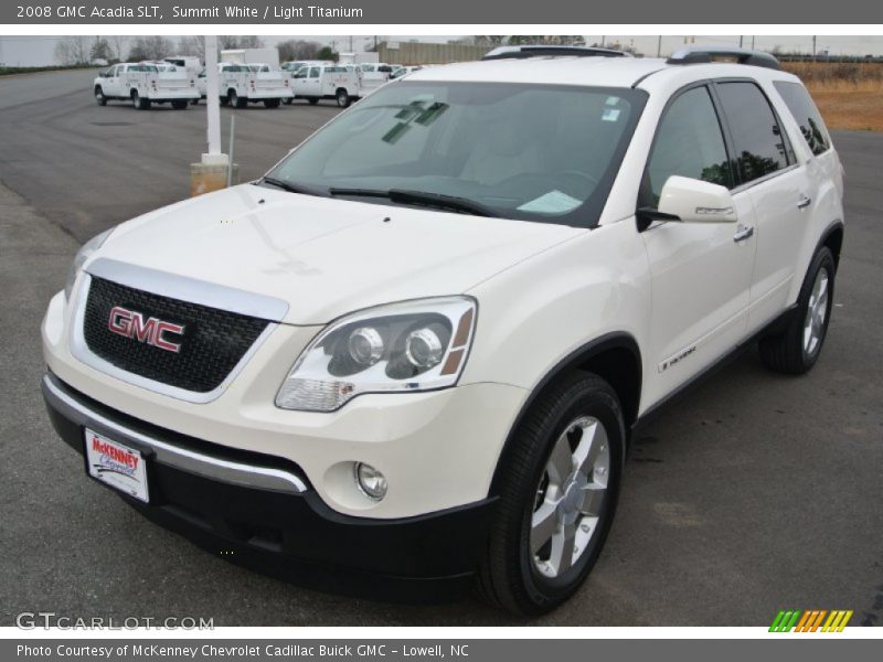 Summit White / Light Titanium 2008 GMC Acadia SLT