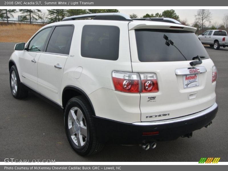 Summit White / Light Titanium 2008 GMC Acadia SLT