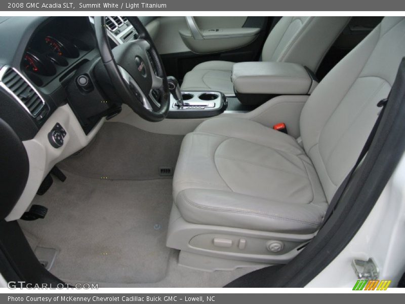 Summit White / Light Titanium 2008 GMC Acadia SLT