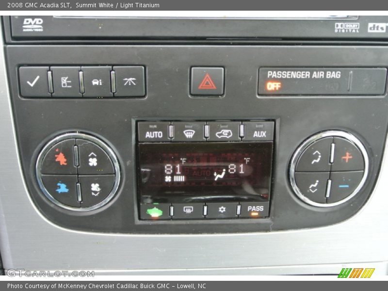 Summit White / Light Titanium 2008 GMC Acadia SLT