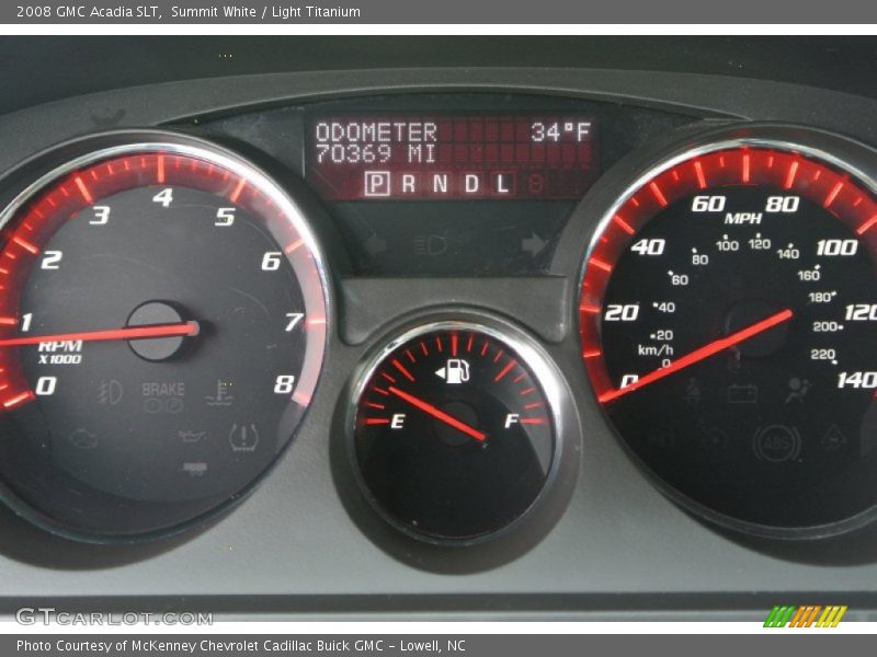 Summit White / Light Titanium 2008 GMC Acadia SLT
