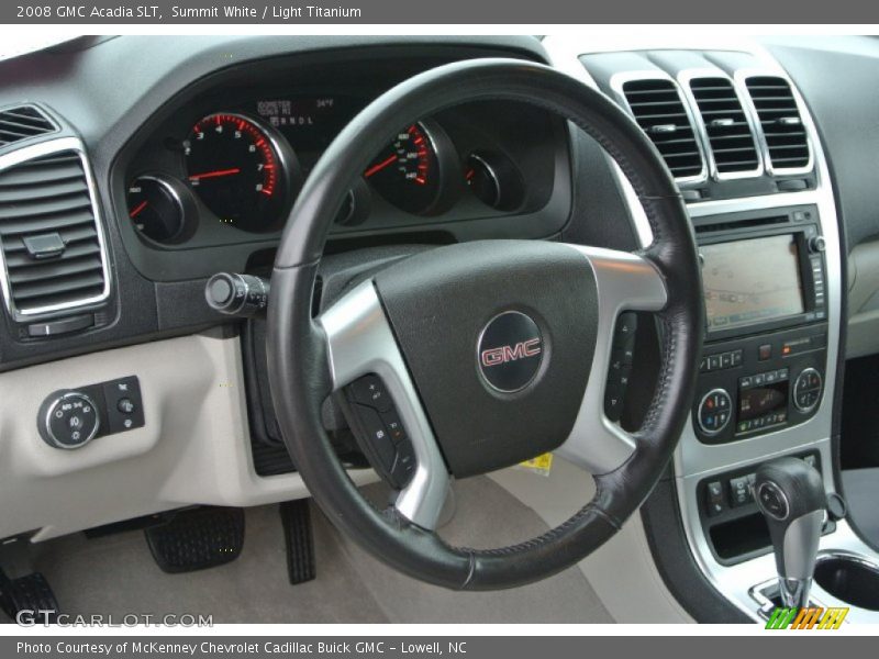 Summit White / Light Titanium 2008 GMC Acadia SLT