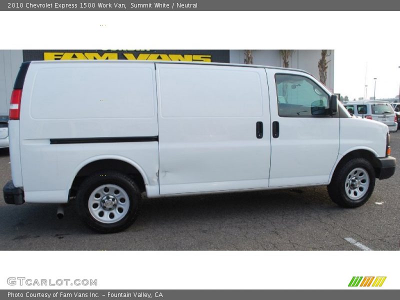 Summit White / Neutral 2010 Chevrolet Express 1500 Work Van