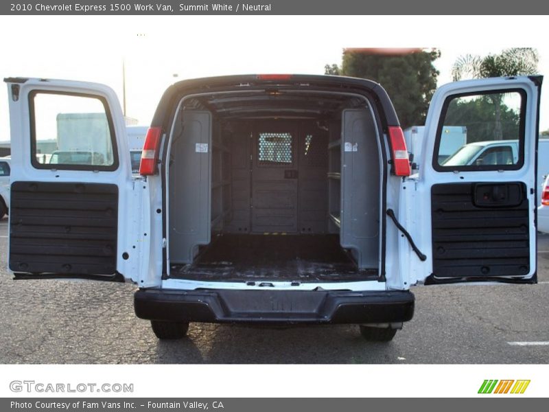 Summit White / Neutral 2010 Chevrolet Express 1500 Work Van