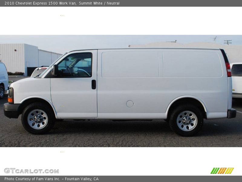 Summit White / Neutral 2010 Chevrolet Express 1500 Work Van