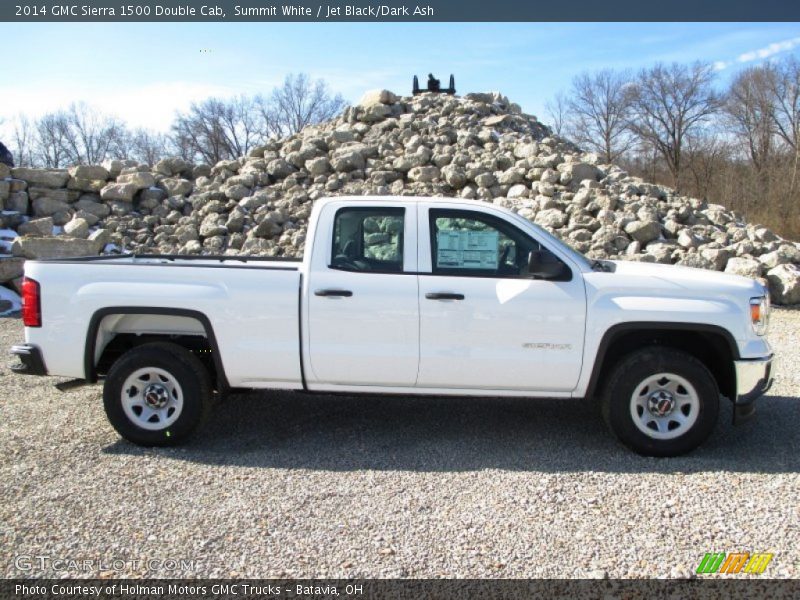 Summit White / Jet Black/Dark Ash 2014 GMC Sierra 1500 Double Cab