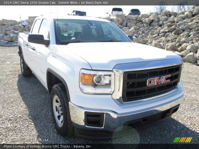 Summit White / Jet Black/Dark Ash 2014 GMC Sierra 1500 Double Cab