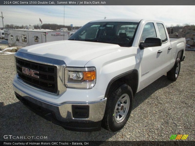 Summit White / Jet Black/Dark Ash 2014 GMC Sierra 1500 Double Cab