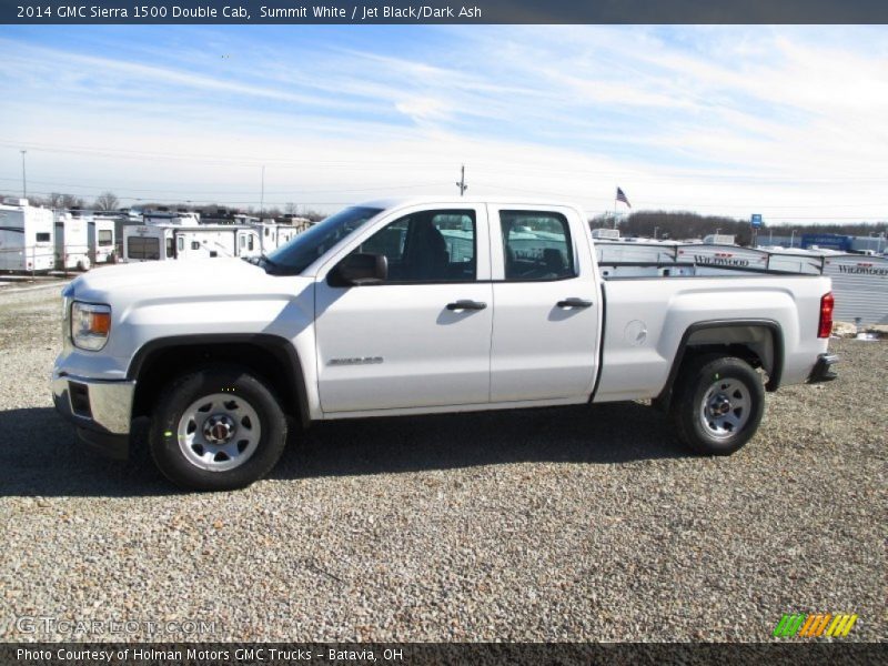 Summit White / Jet Black/Dark Ash 2014 GMC Sierra 1500 Double Cab