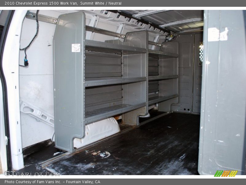 Summit White / Neutral 2010 Chevrolet Express 1500 Work Van