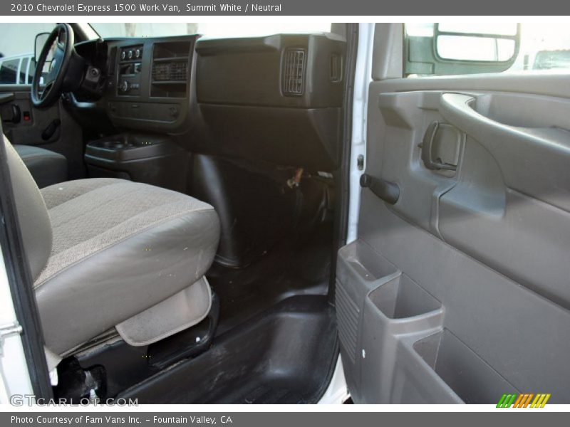 Summit White / Neutral 2010 Chevrolet Express 1500 Work Van