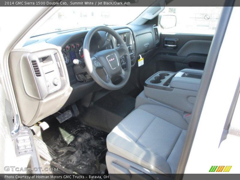 Summit White / Jet Black/Dark Ash 2014 GMC Sierra 1500 Double Cab
