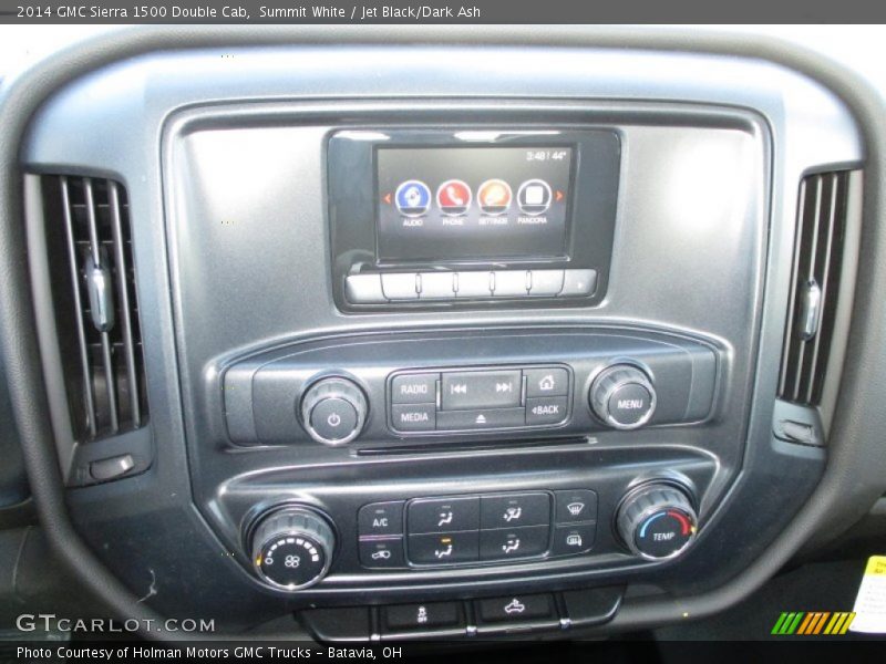 Summit White / Jet Black/Dark Ash 2014 GMC Sierra 1500 Double Cab
