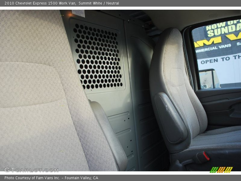 Summit White / Neutral 2010 Chevrolet Express 1500 Work Van