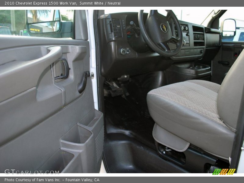 Summit White / Neutral 2010 Chevrolet Express 1500 Work Van