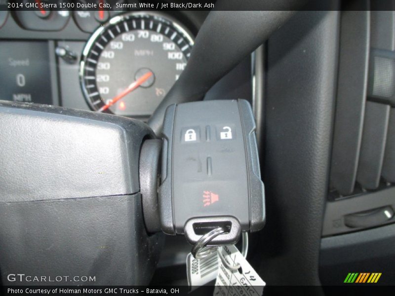 Summit White / Jet Black/Dark Ash 2014 GMC Sierra 1500 Double Cab
