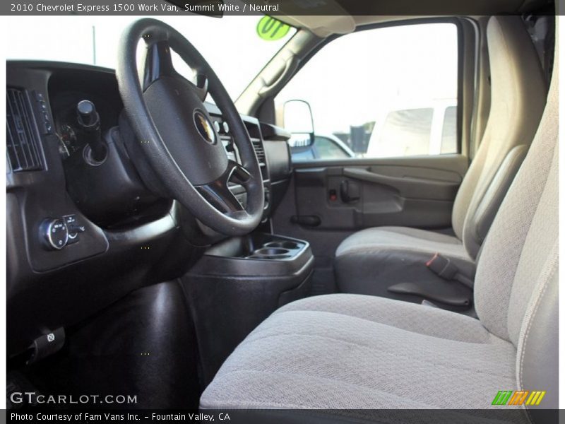 Summit White / Neutral 2010 Chevrolet Express 1500 Work Van