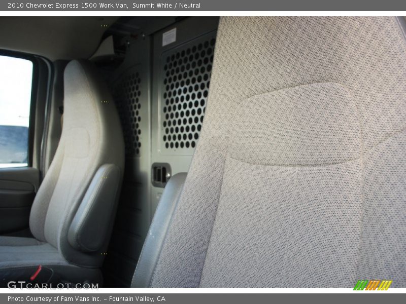 Summit White / Neutral 2010 Chevrolet Express 1500 Work Van