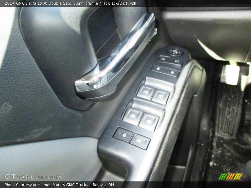 Summit White / Jet Black/Dark Ash 2014 GMC Sierra 1500 Double Cab