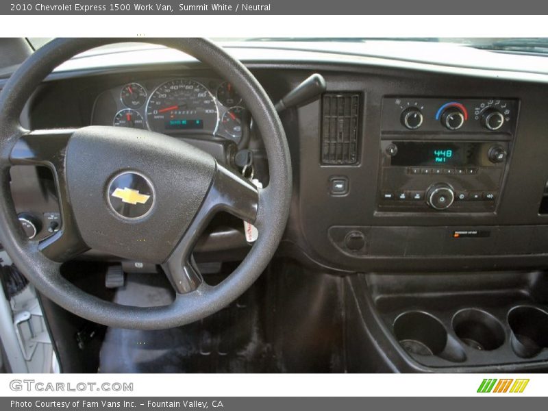 Summit White / Neutral 2010 Chevrolet Express 1500 Work Van