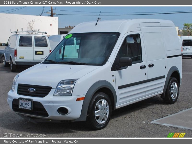 Frozen White / Dark Grey 2011 Ford Transit Connect XLT Cargo Van