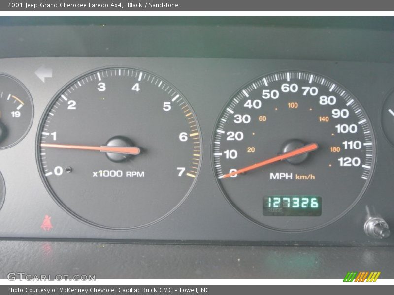 Black / Sandstone 2001 Jeep Grand Cherokee Laredo 4x4