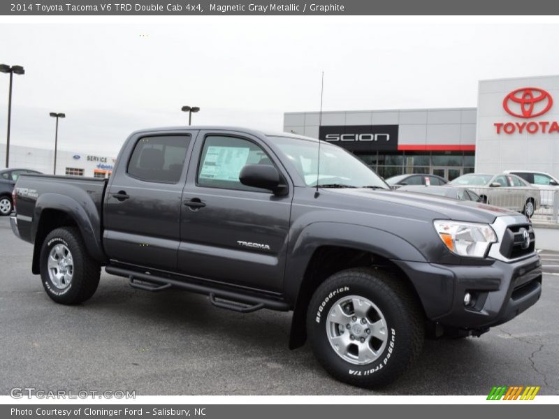 Magnetic Gray Metallic / Graphite 2014 Toyota Tacoma V6 TRD Double Cab 4x4