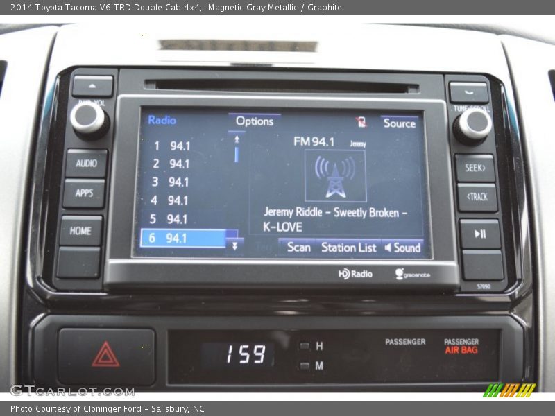 Magnetic Gray Metallic / Graphite 2014 Toyota Tacoma V6 TRD Double Cab 4x4