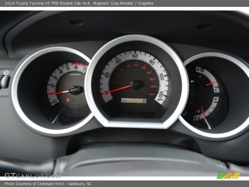 Magnetic Gray Metallic / Graphite 2014 Toyota Tacoma V6 TRD Double Cab 4x4