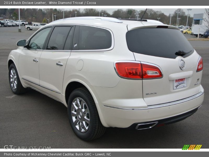 White Diamond Tricoat / Cocoa 2014 Buick Enclave Leather