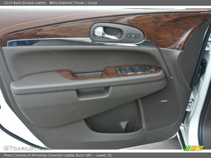 White Diamond Tricoat / Cocoa 2014 Buick Enclave Leather