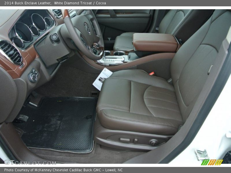 White Diamond Tricoat / Cocoa 2014 Buick Enclave Leather