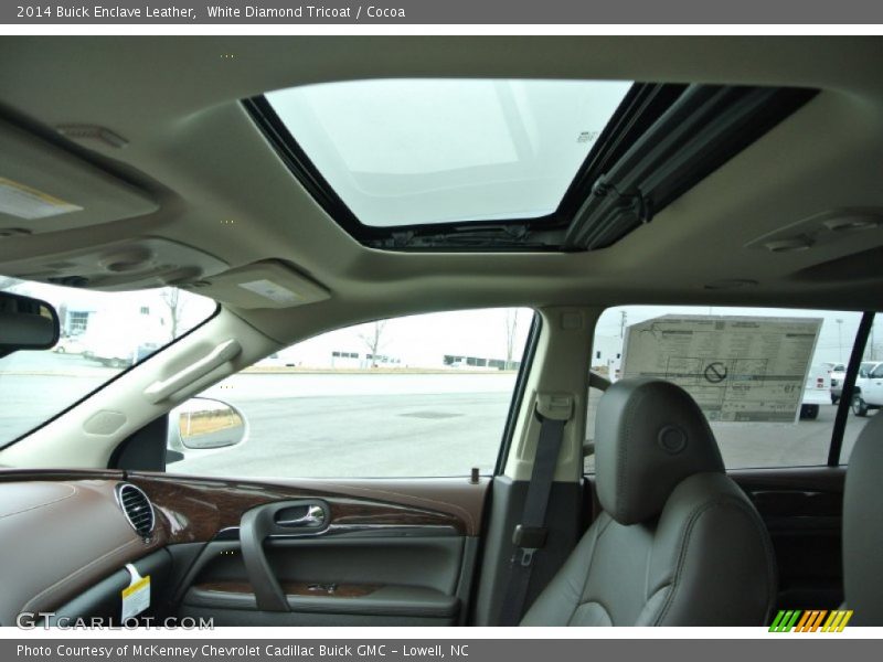 White Diamond Tricoat / Cocoa 2014 Buick Enclave Leather