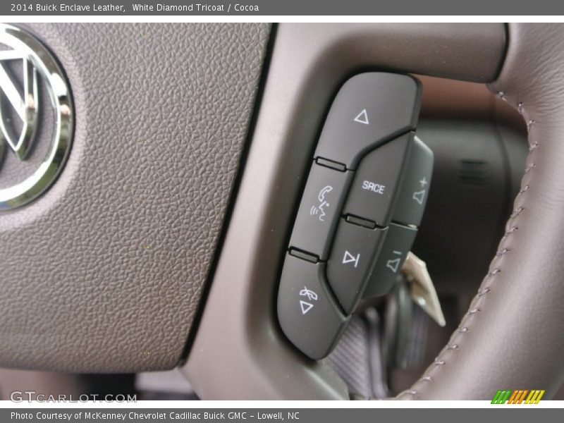 White Diamond Tricoat / Cocoa 2014 Buick Enclave Leather