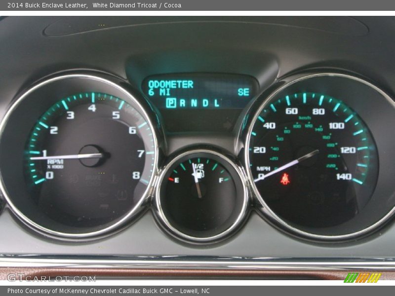 White Diamond Tricoat / Cocoa 2014 Buick Enclave Leather