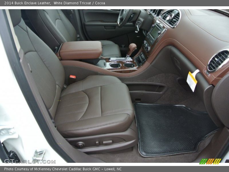 White Diamond Tricoat / Cocoa 2014 Buick Enclave Leather