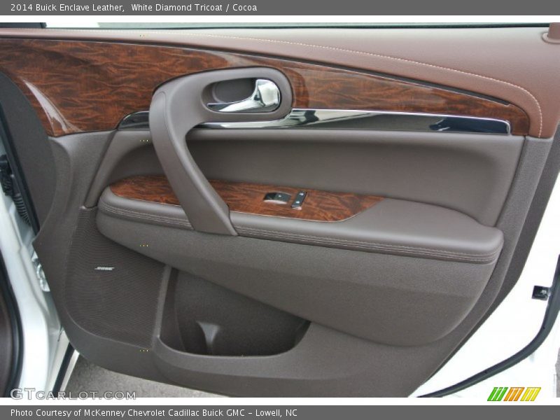 White Diamond Tricoat / Cocoa 2014 Buick Enclave Leather