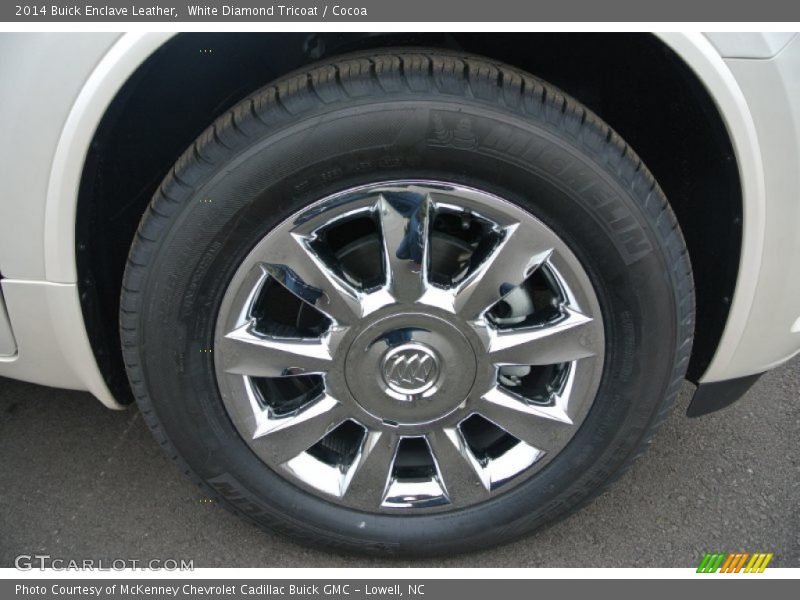 White Diamond Tricoat / Cocoa 2014 Buick Enclave Leather