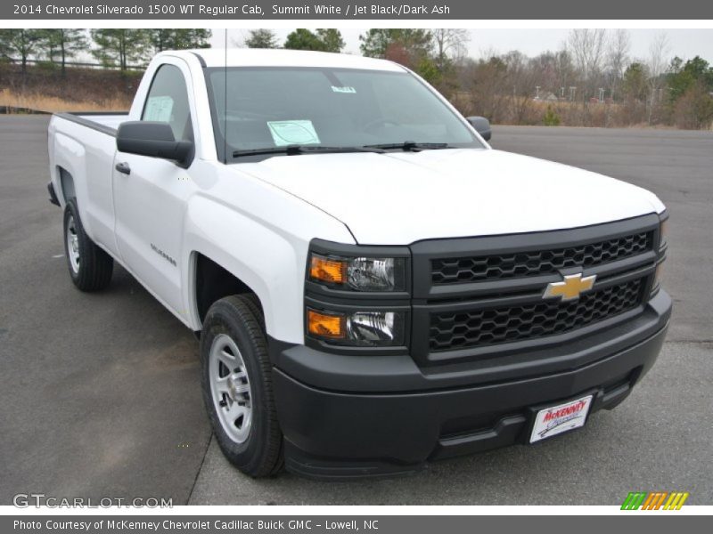 Summit White / Jet Black/Dark Ash 2014 Chevrolet Silverado 1500 WT Regular Cab