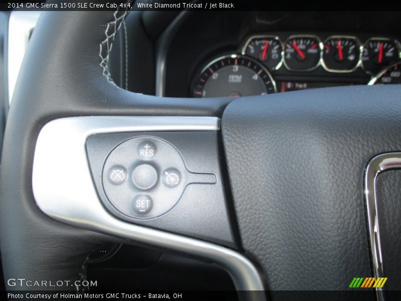White Diamond Tricoat / Jet Black 2014 GMC Sierra 1500 SLE Crew Cab 4x4