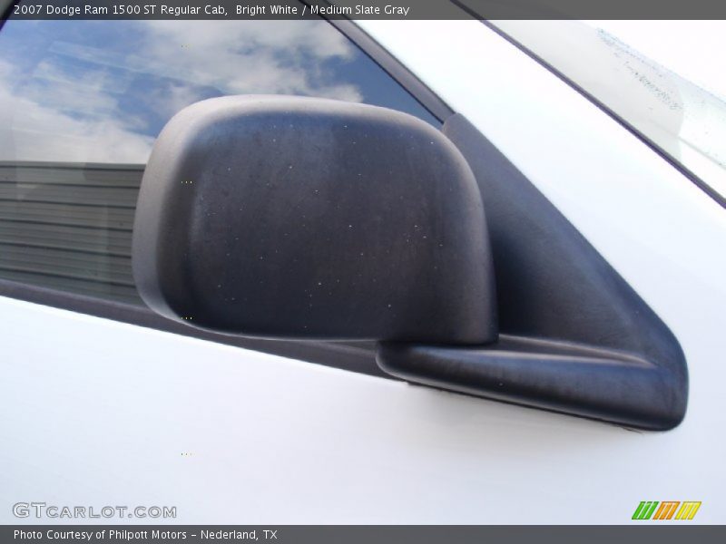 Bright White / Medium Slate Gray 2007 Dodge Ram 1500 ST Regular Cab