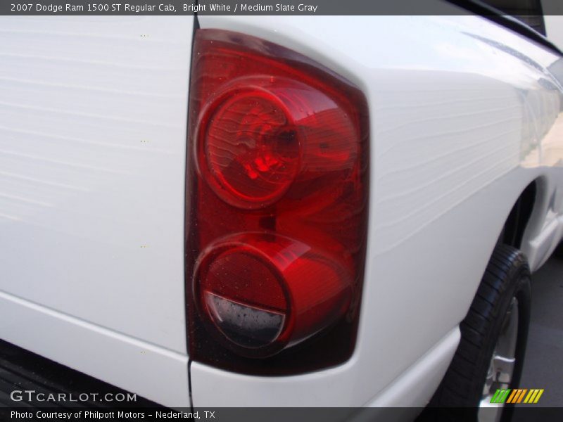 Bright White / Medium Slate Gray 2007 Dodge Ram 1500 ST Regular Cab