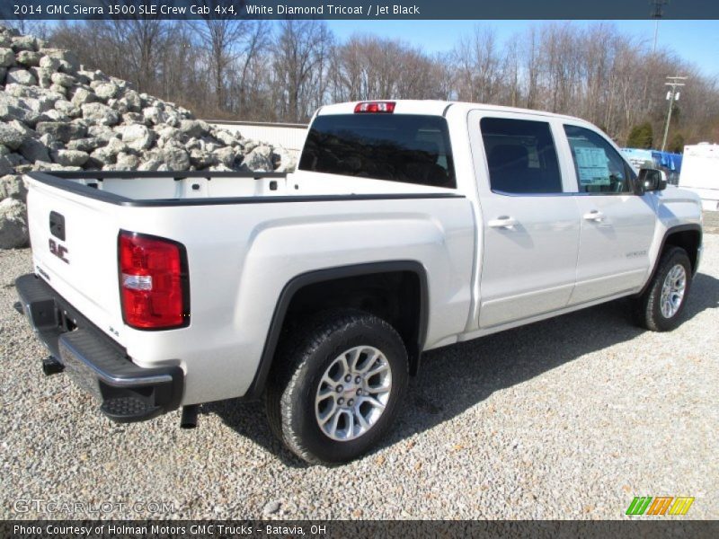 White Diamond Tricoat / Jet Black 2014 GMC Sierra 1500 SLE Crew Cab 4x4