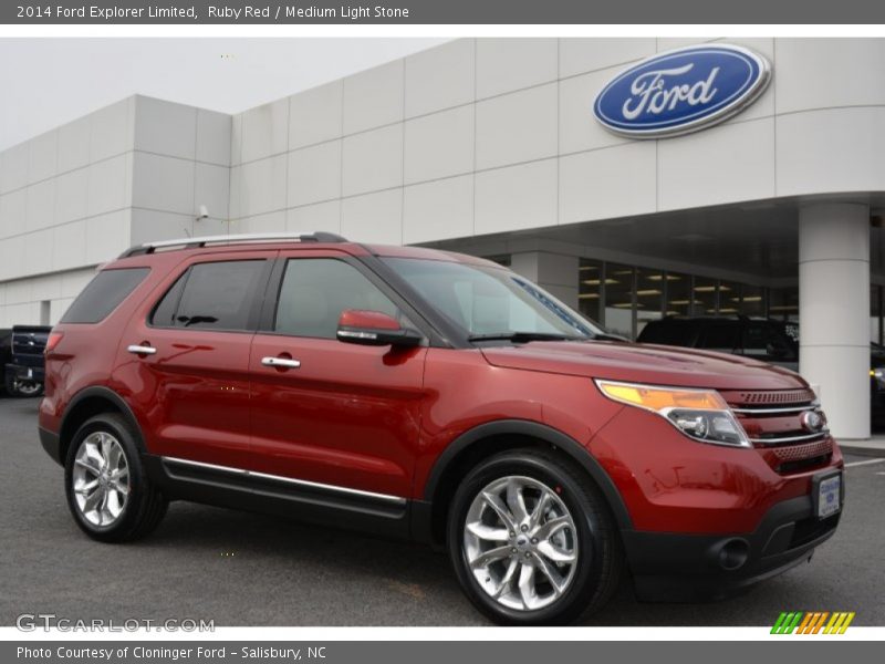 Ruby Red / Medium Light Stone 2014 Ford Explorer Limited