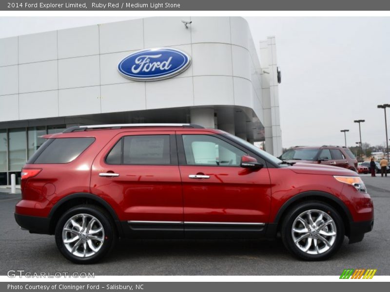 Ruby Red / Medium Light Stone 2014 Ford Explorer Limited