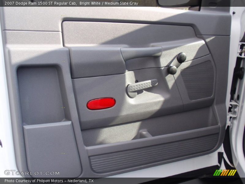 Bright White / Medium Slate Gray 2007 Dodge Ram 1500 ST Regular Cab