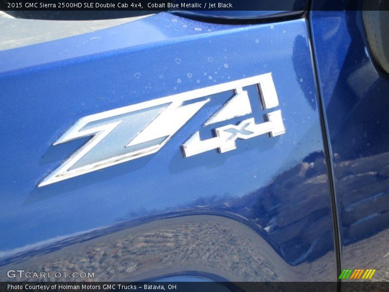 Cobalt Blue Metallic / Jet Black 2015 GMC Sierra 2500HD SLE Double Cab 4x4