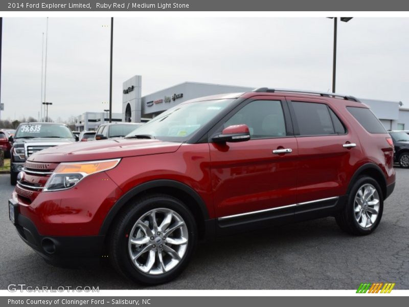 Ruby Red / Medium Light Stone 2014 Ford Explorer Limited