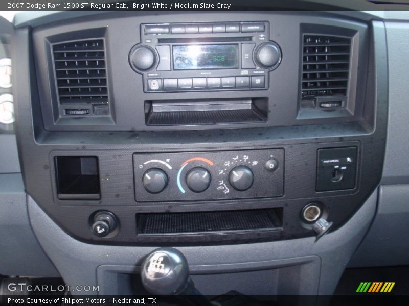 Bright White / Medium Slate Gray 2007 Dodge Ram 1500 ST Regular Cab