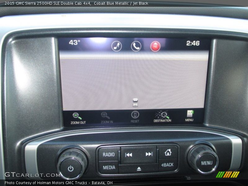 Cobalt Blue Metallic / Jet Black 2015 GMC Sierra 2500HD SLE Double Cab 4x4